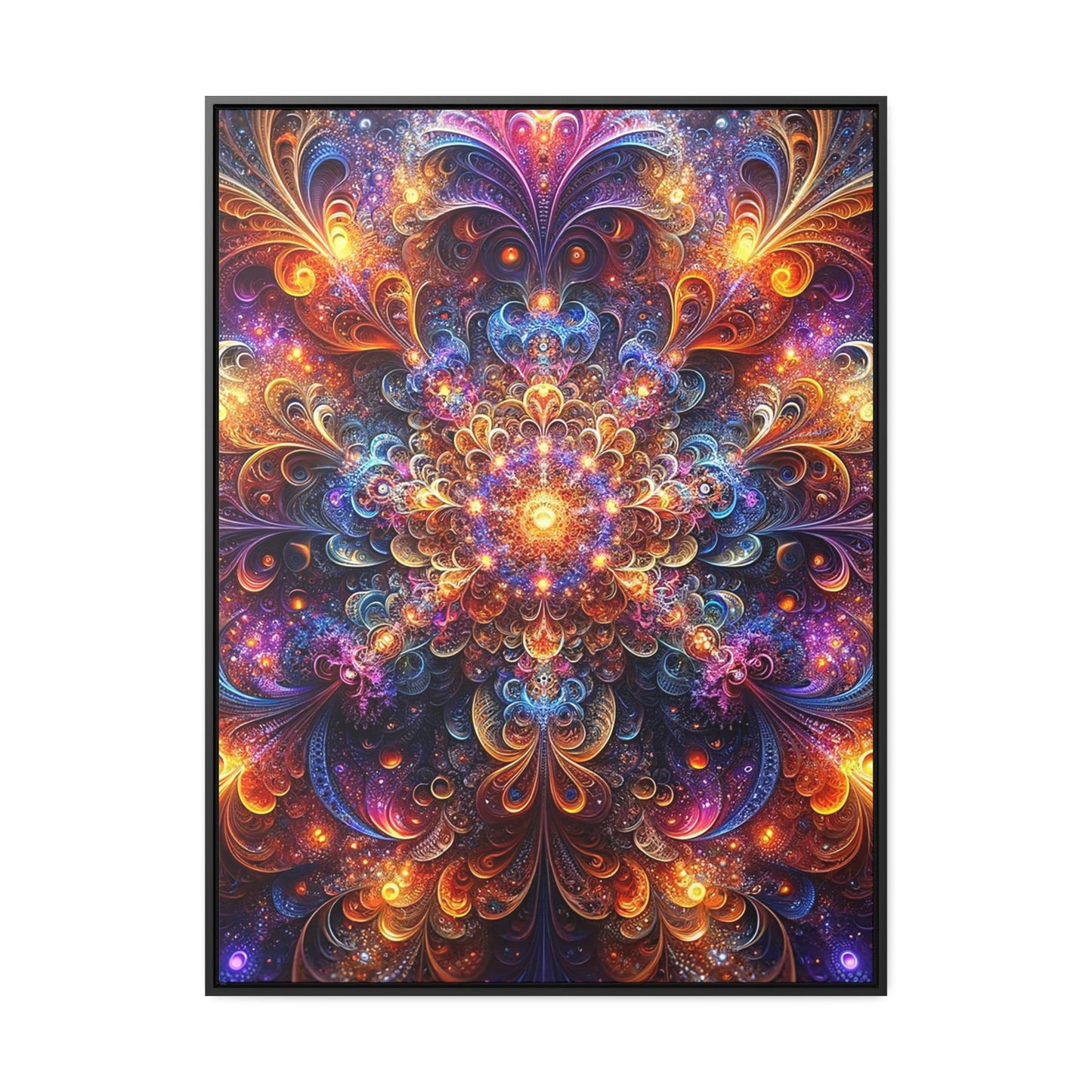 Celestial Resonance Framed Canvas