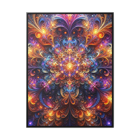 Celestial Resonance Framed Canvas