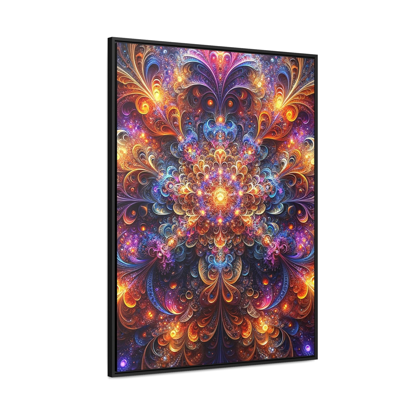 Celestial Resonance Framed Canvas