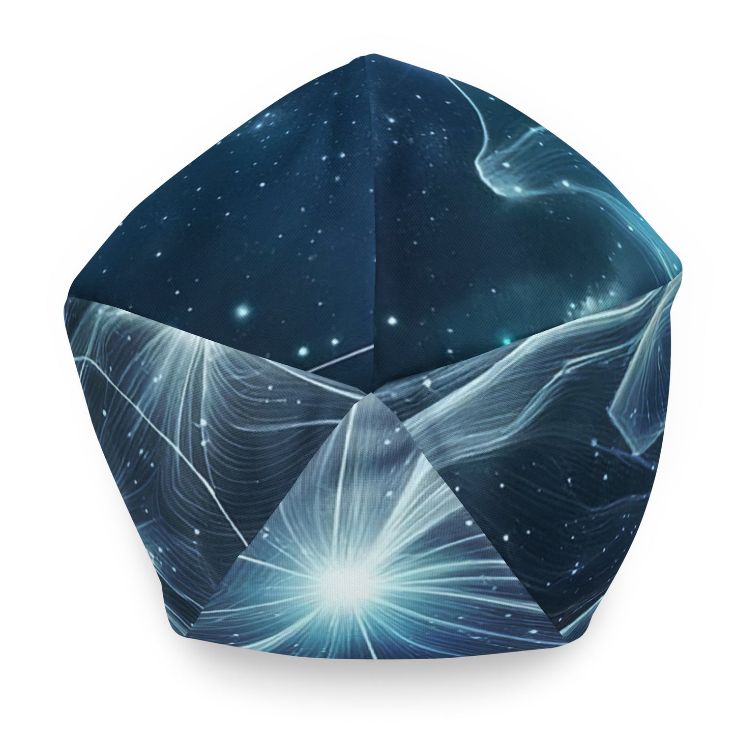 Pleiades Constellation Beanie: Cosmic Elegance in Deep Blue