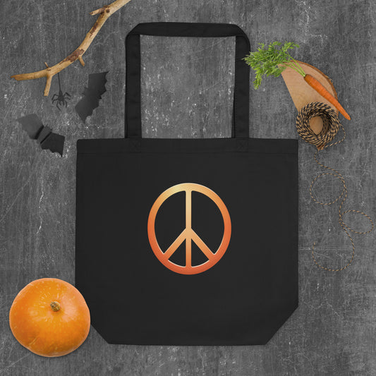 Eco Peace Sign Tote Bag