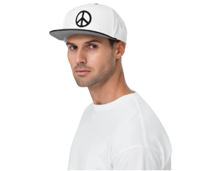 Peace Sign Snapback Hat