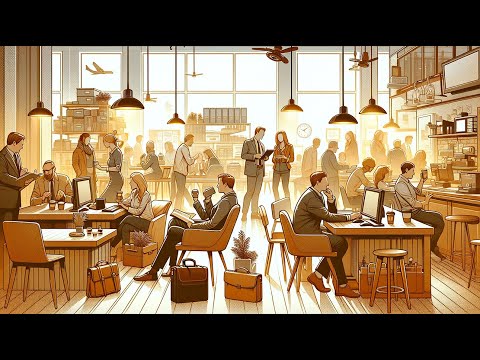 Office Background Noise - People Talking ASMR Office - Background Office Noise