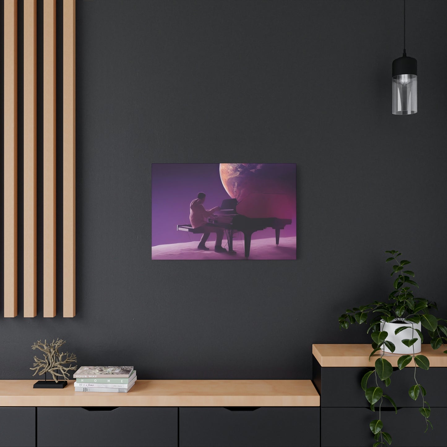 Playing on the Moon Classic Canvas