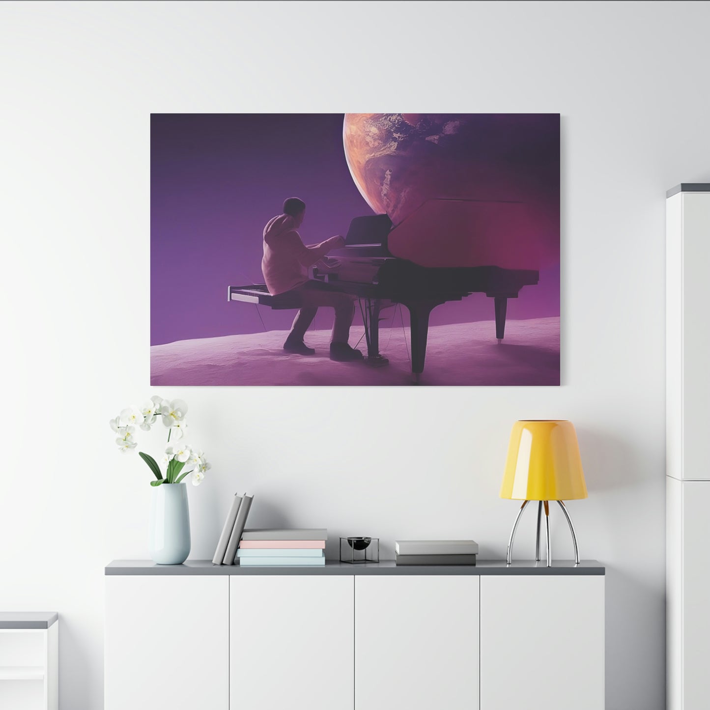 Playing on the Moon Classic Canvas