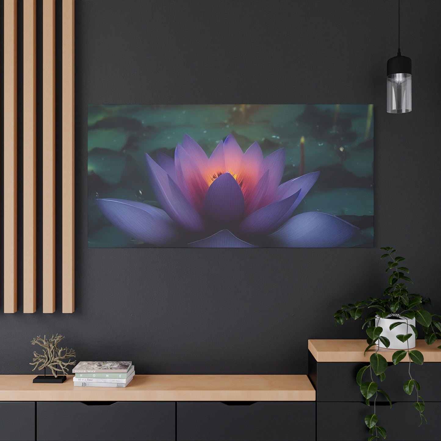 Healing Lotus Classic Canvas