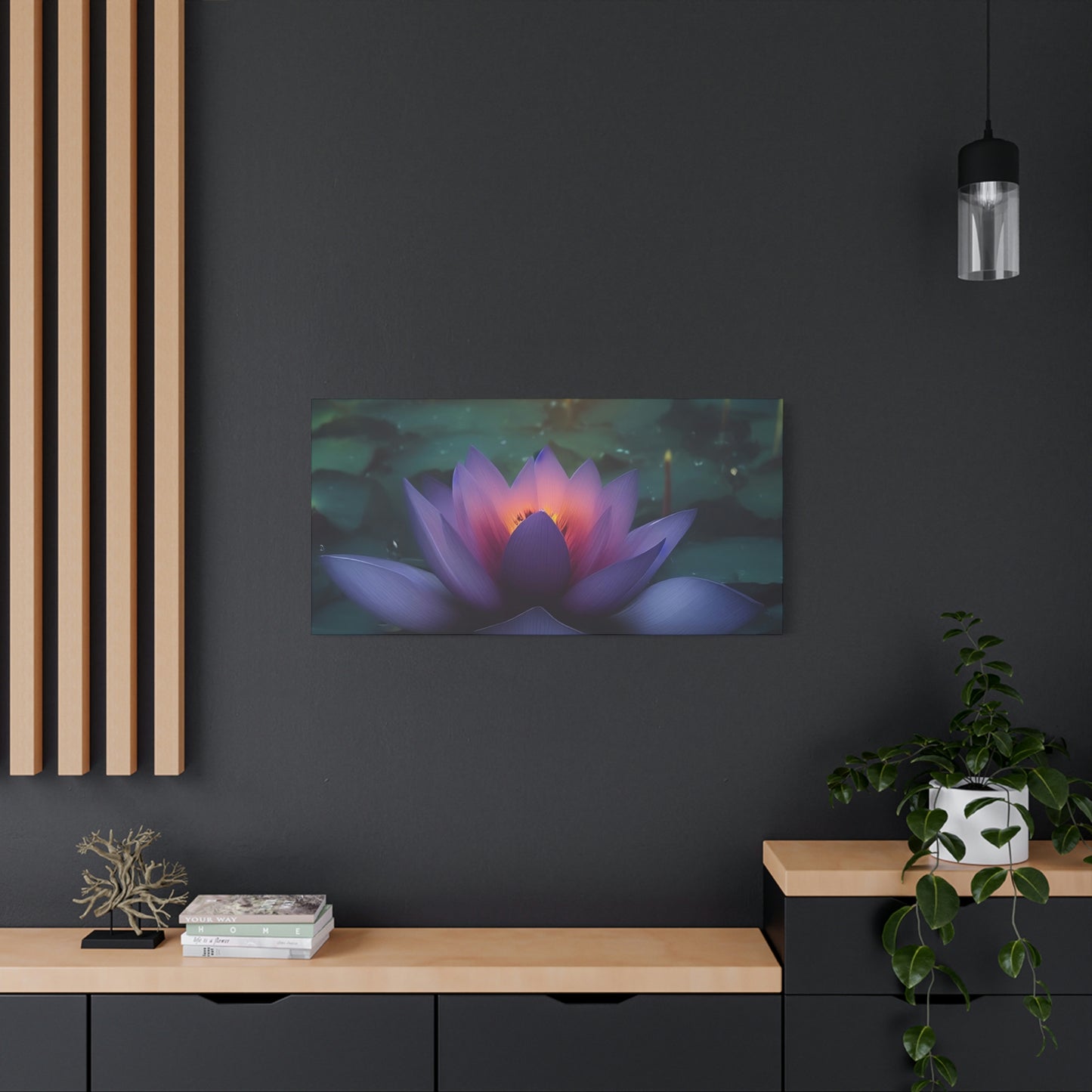 Healing Lotus Classic Canvas