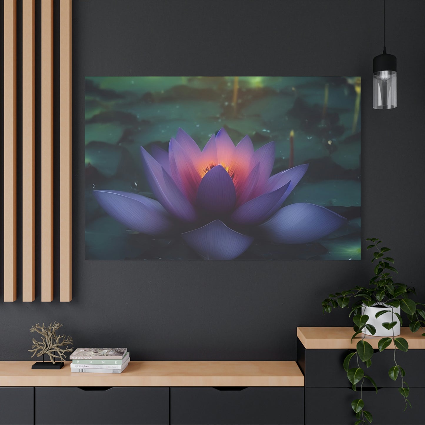 Healing Lotus Classic Canvas