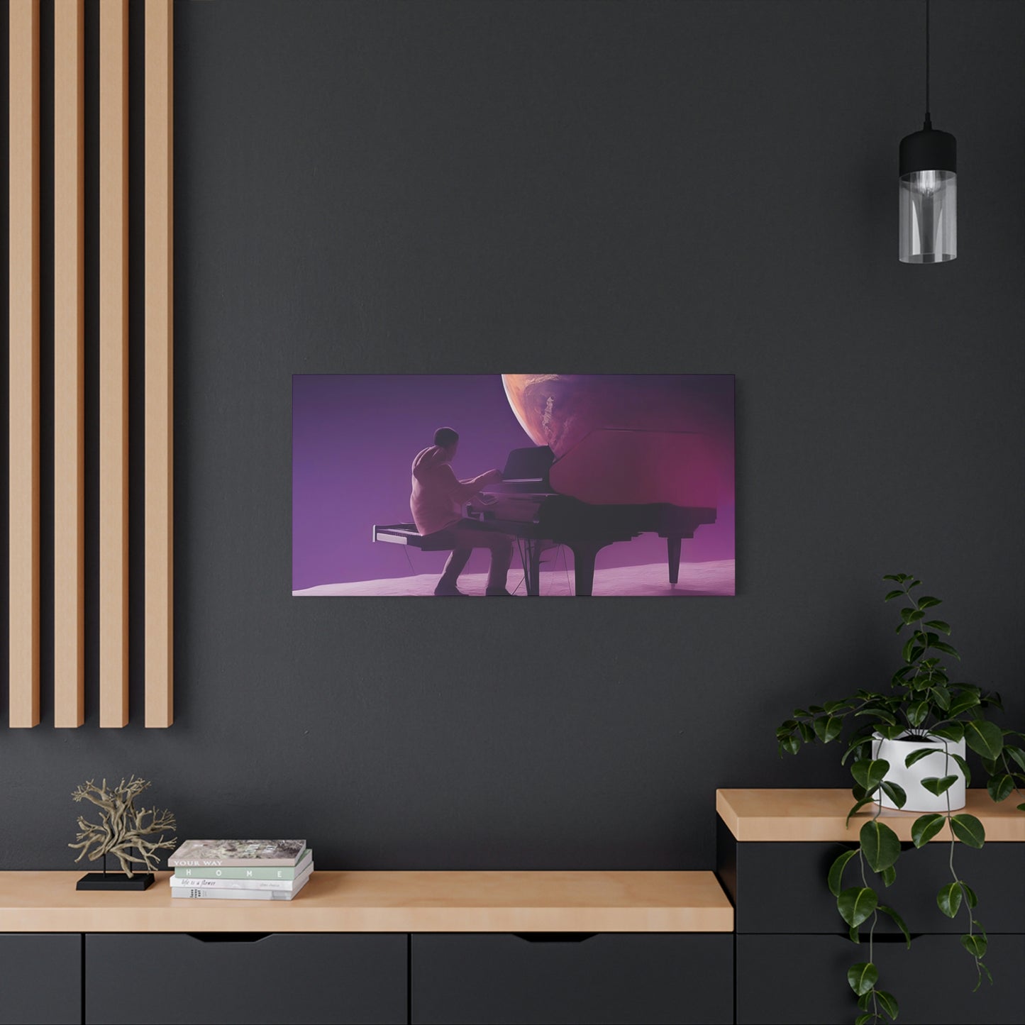 Playing on the Moon Classic Canvas