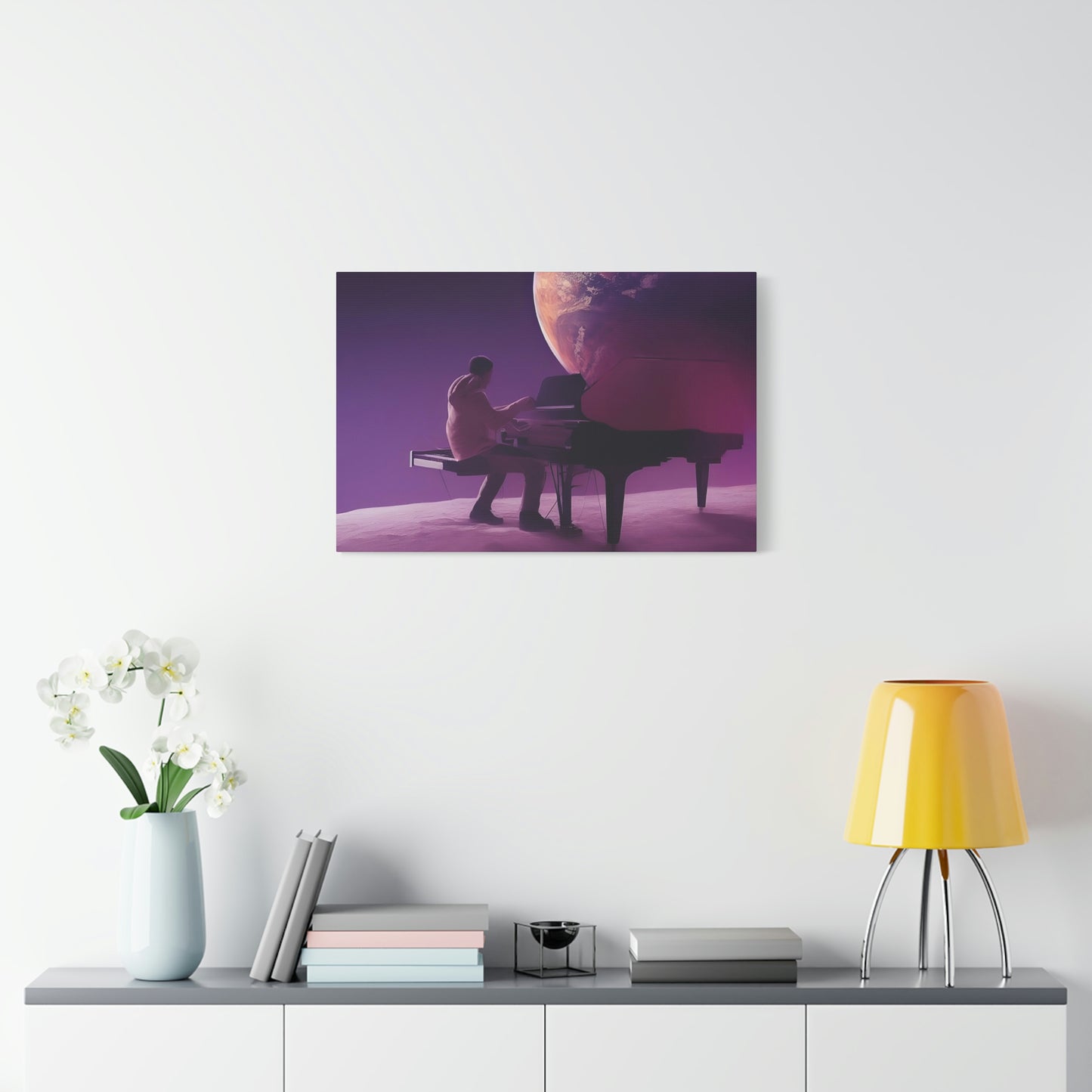 Playing on the Moon Classic Canvas