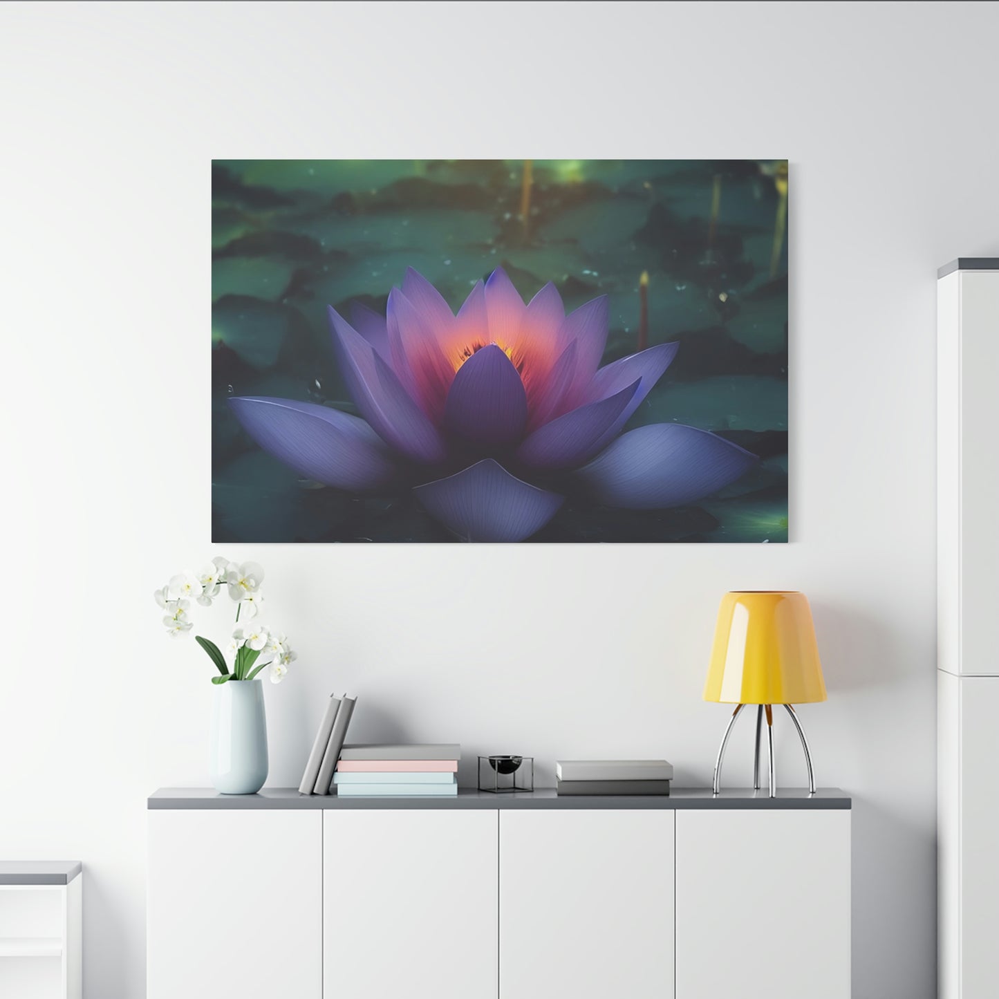 Healing Lotus Classic Canvas