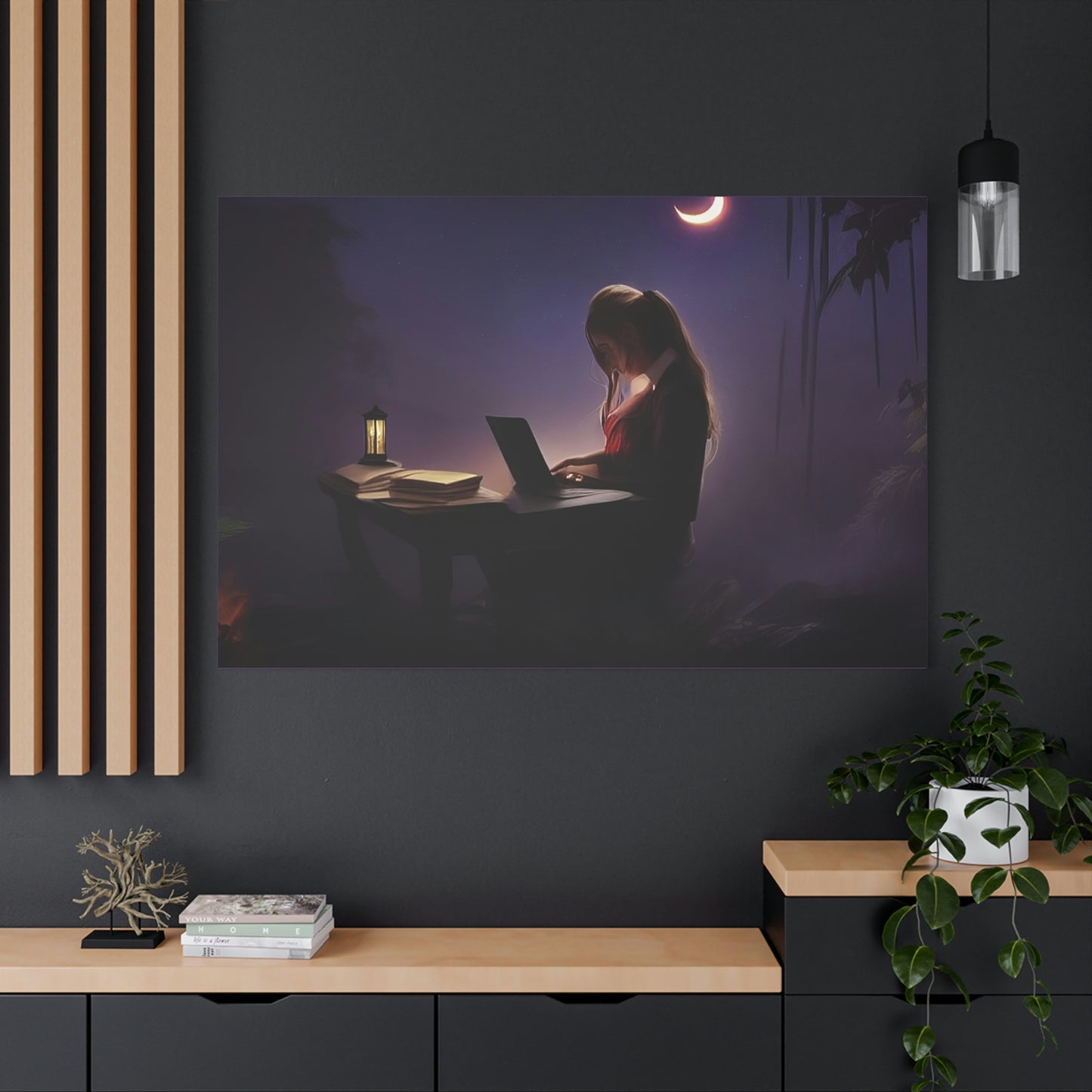 Jungle Study At Night Classic Canvas