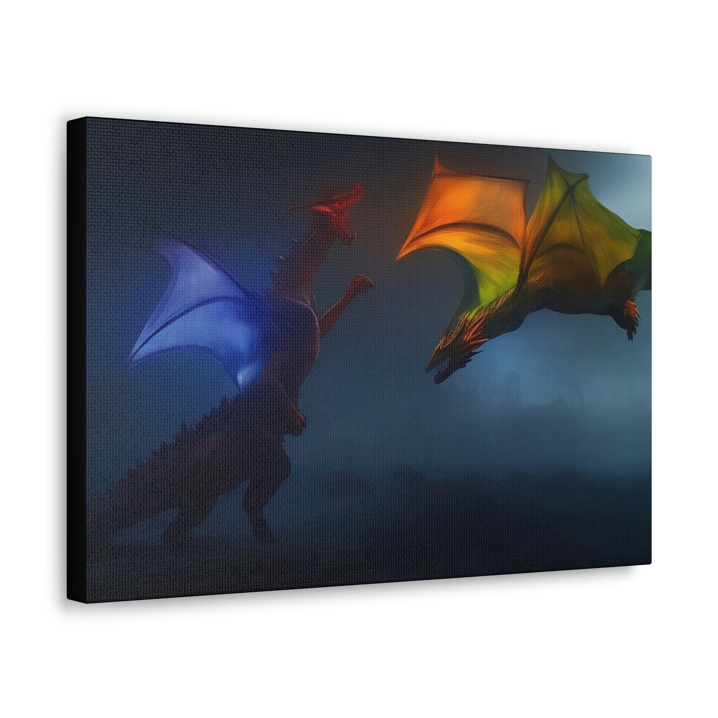 Battle of the Dragons Classic Canvas