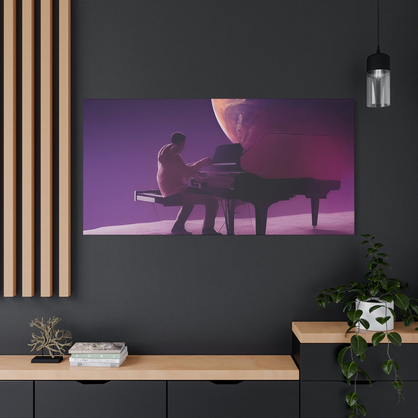 Playing on the Moon Classic Canvas