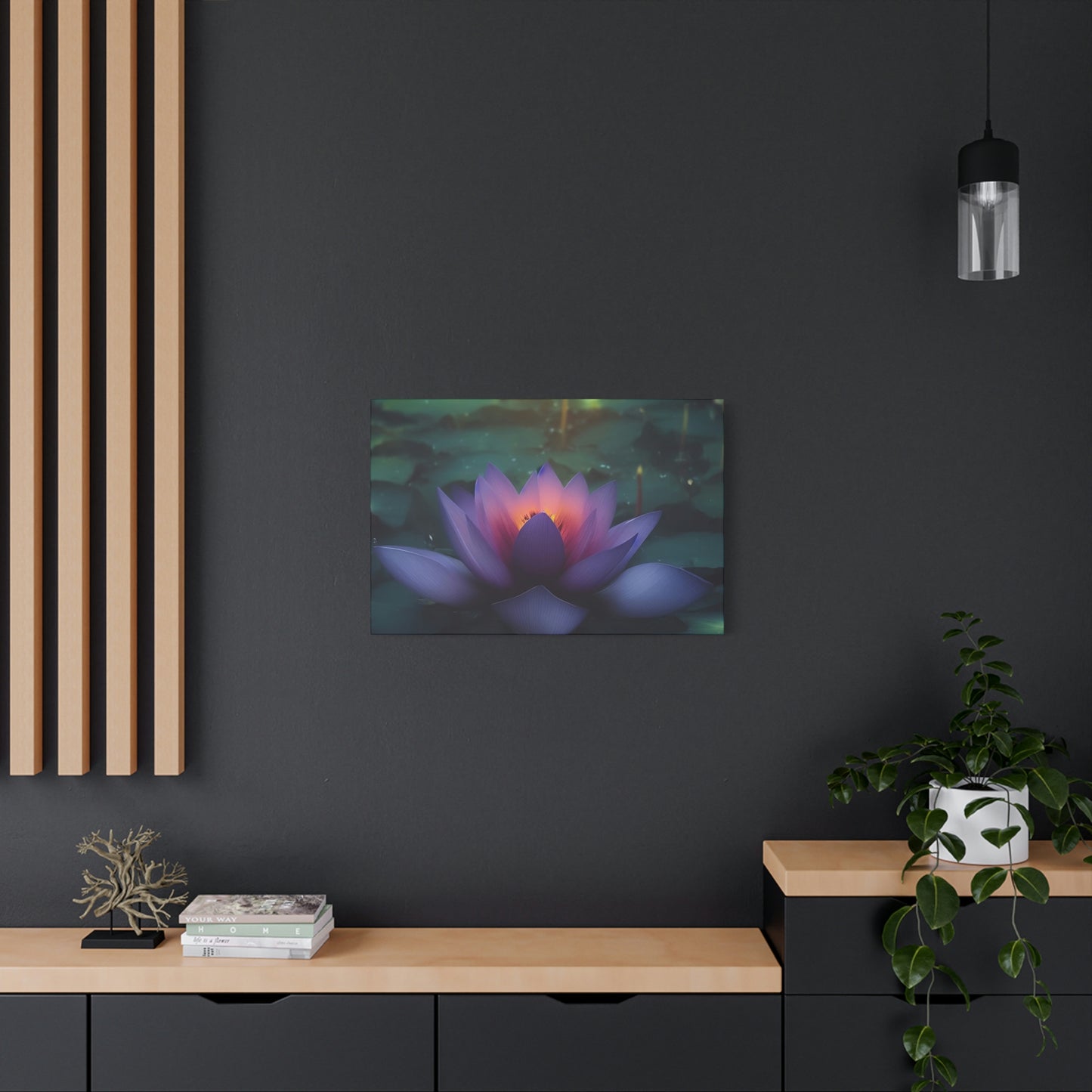 Healing Lotus Classic Canvas