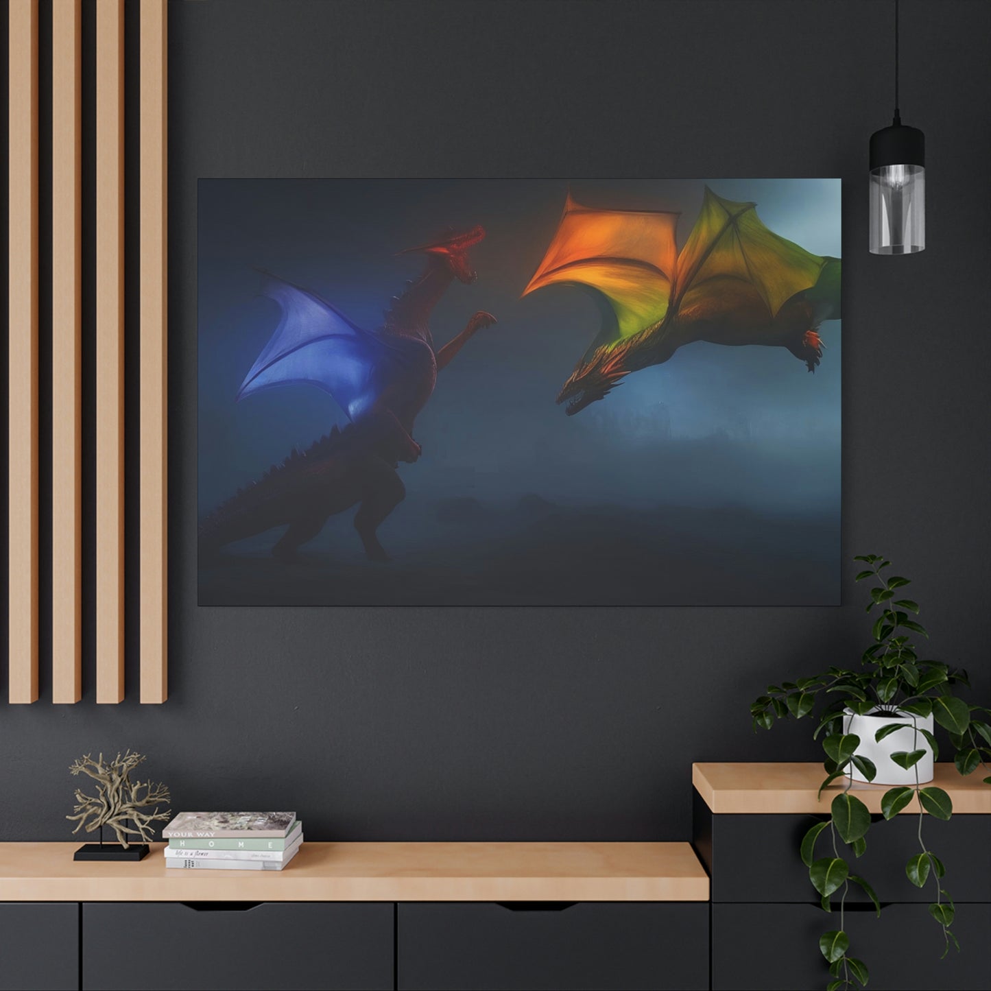 Battle of the Dragons Classic Canvas