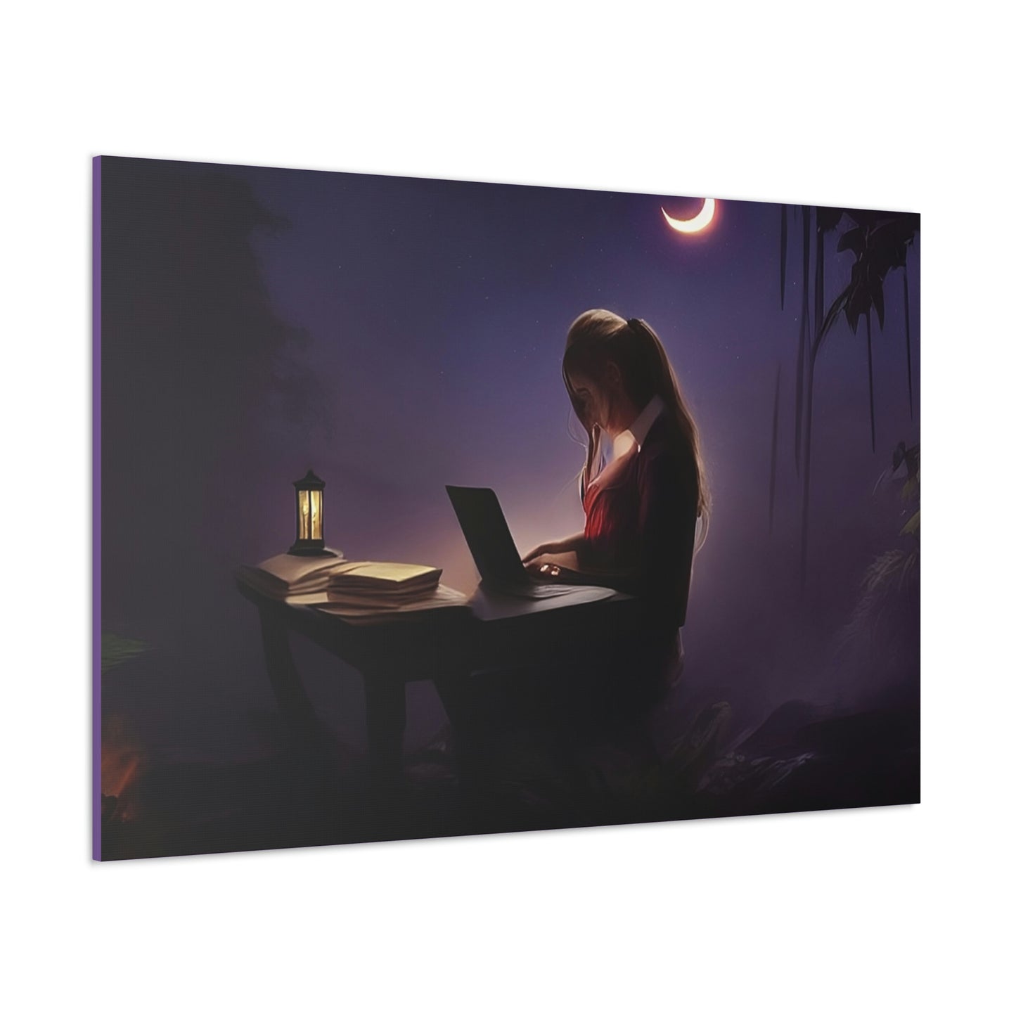 Jungle Study At Night Classic Canvas