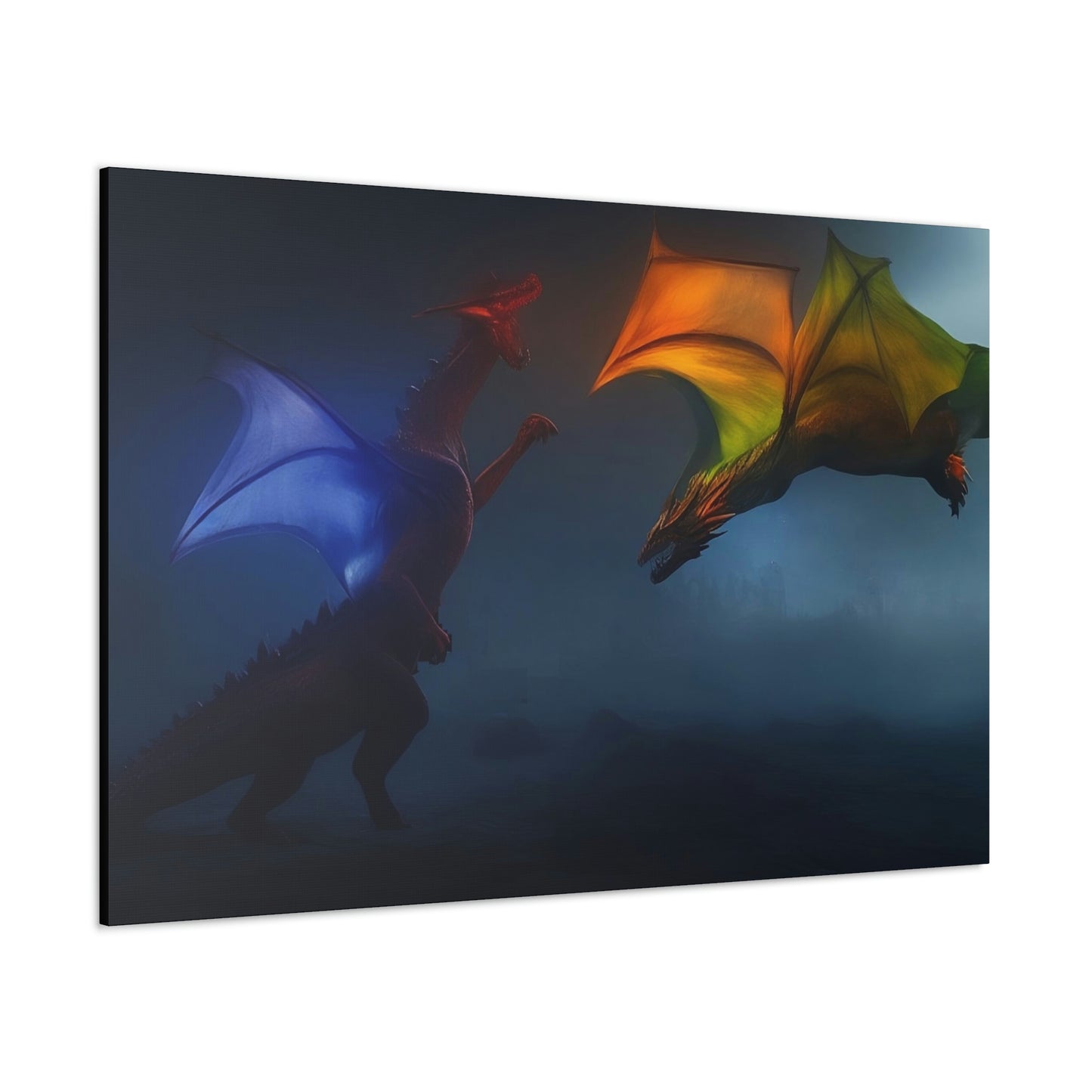 Battle of the Dragons Classic Canvas