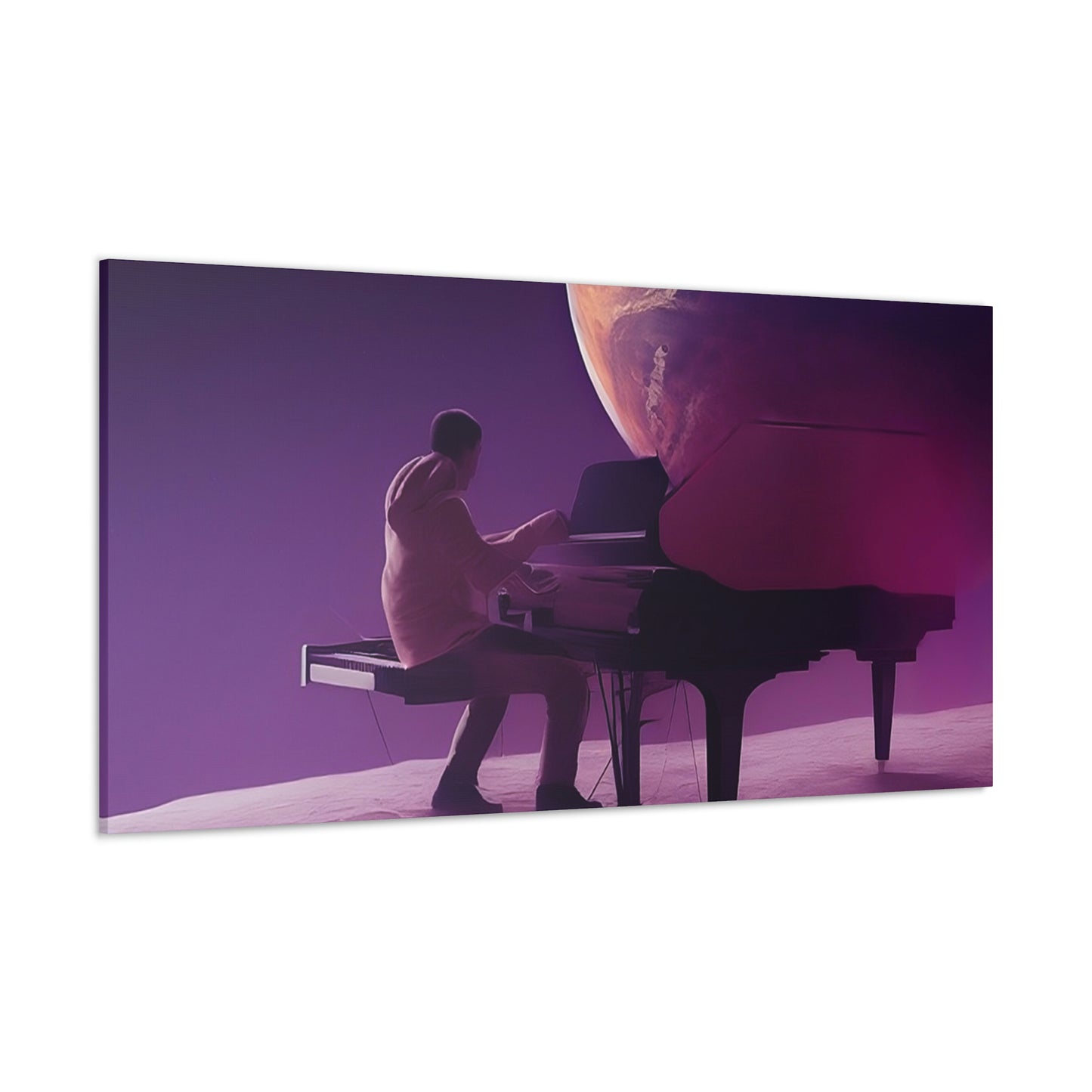 Playing on the Moon Classic Canvas