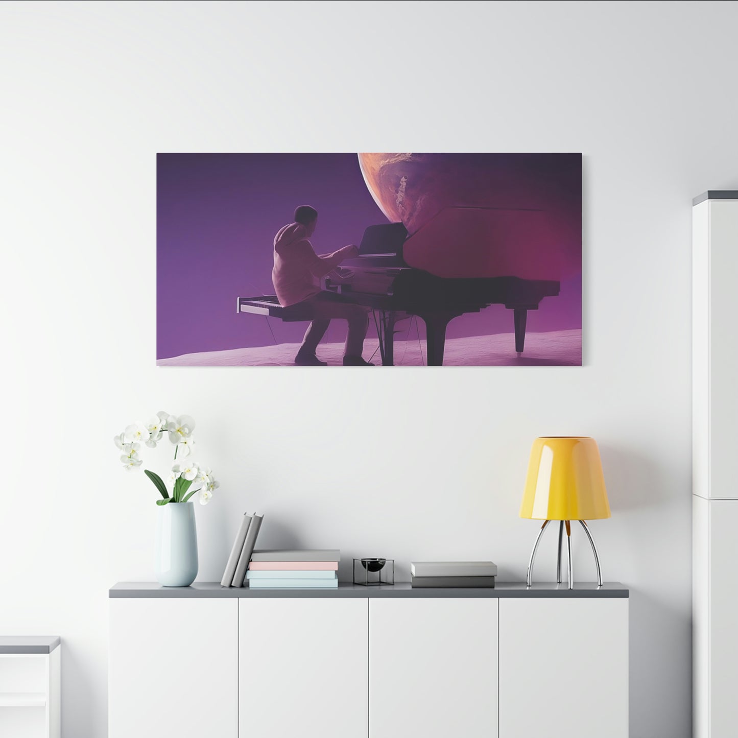 Playing on the Moon Classic Canvas