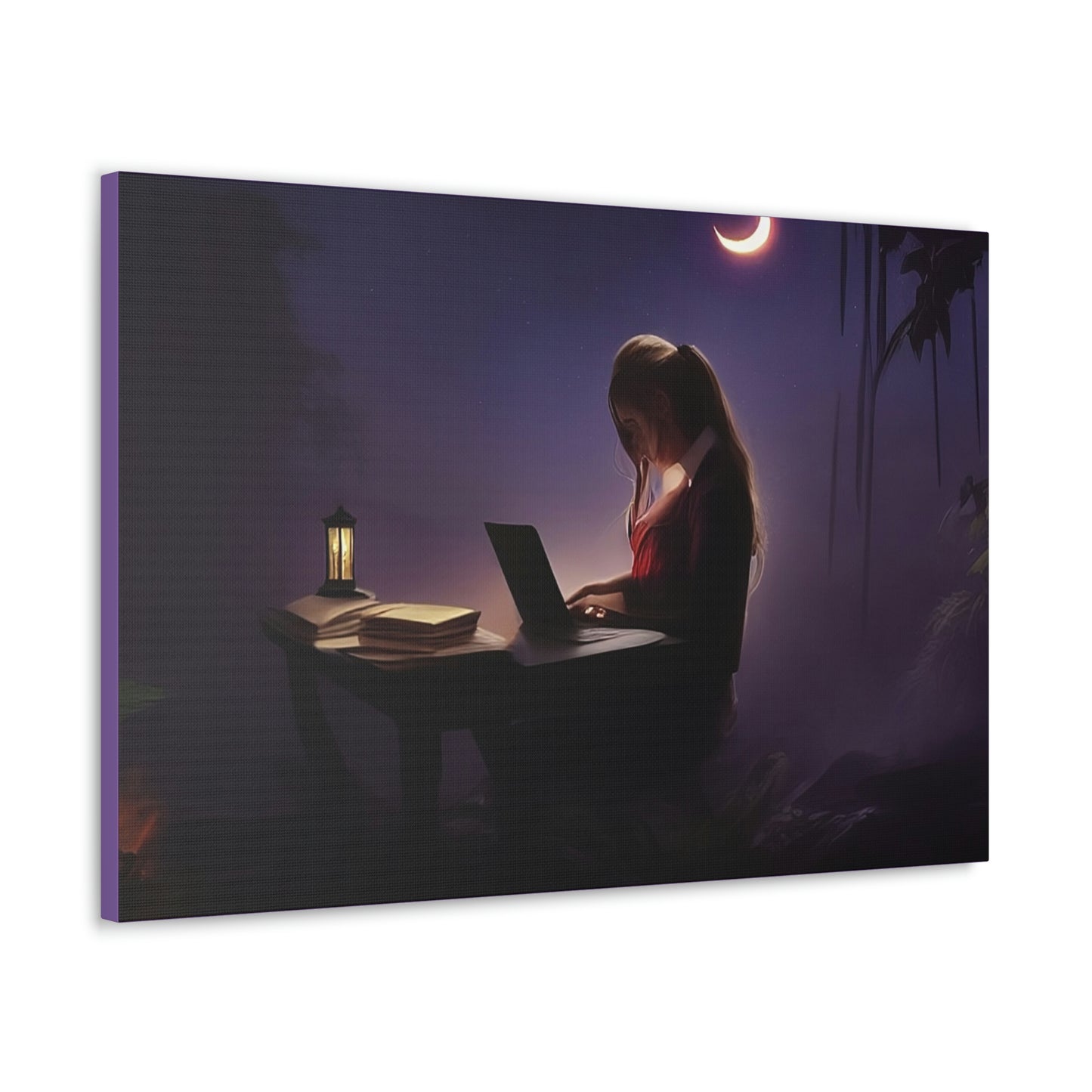 Jungle Study At Night Classic Canvas