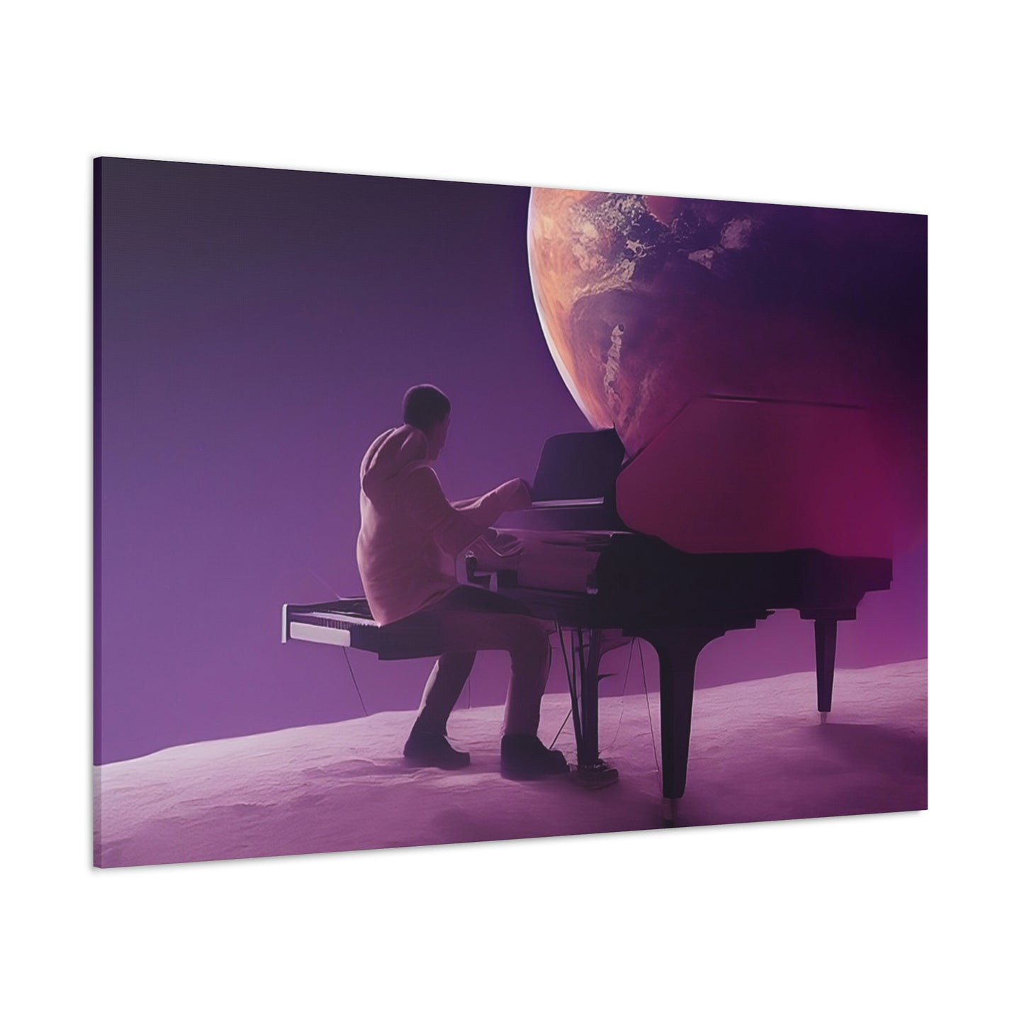 Playing on the Moon Classic Canvas