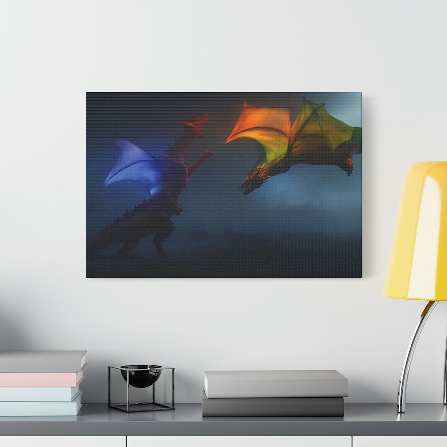 Battle of the Dragons Classic Canvas