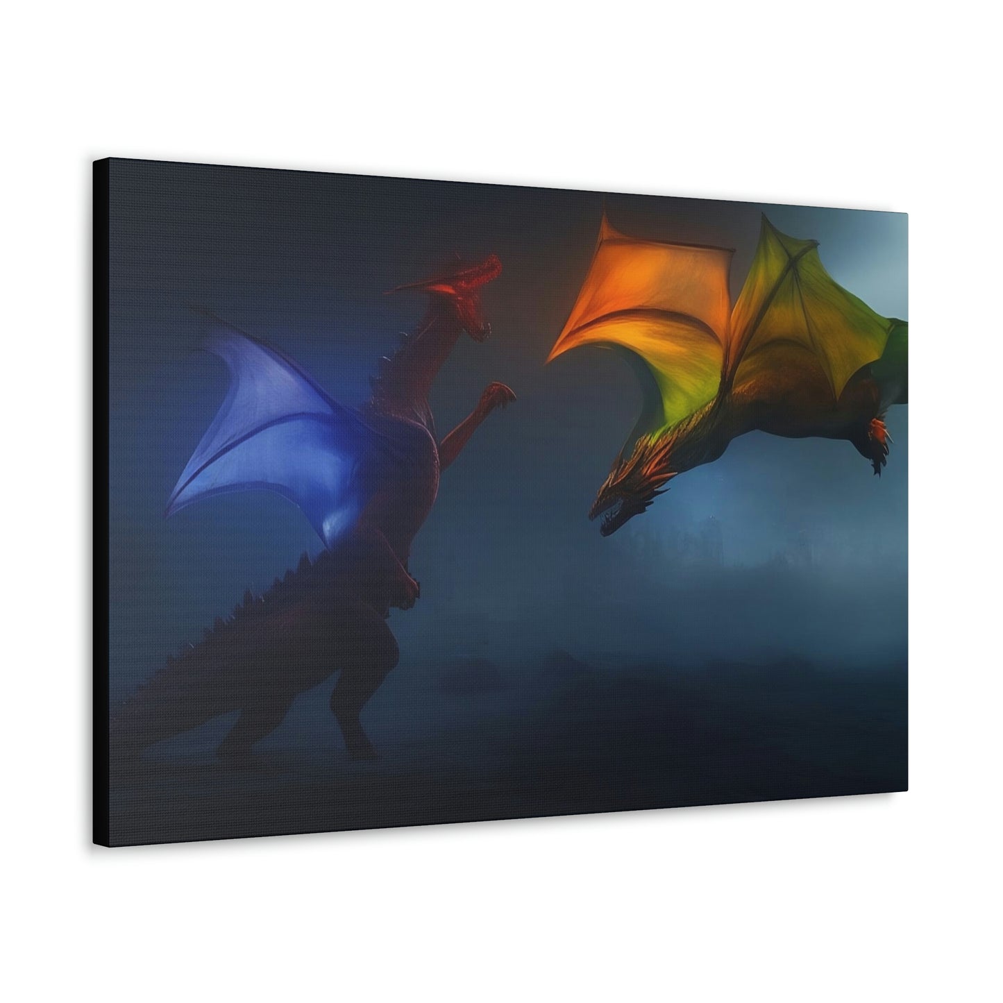 Battle of the Dragons Classic Canvas