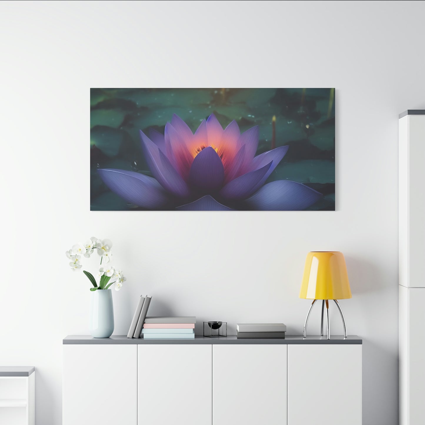 Healing Lotus Classic Canvas