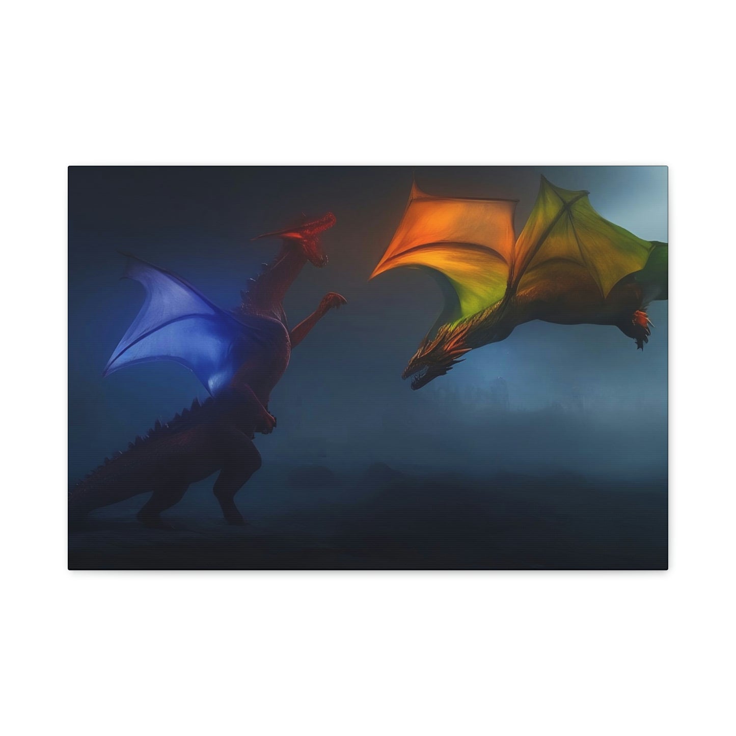 Battle of the Dragons Classic Canvas