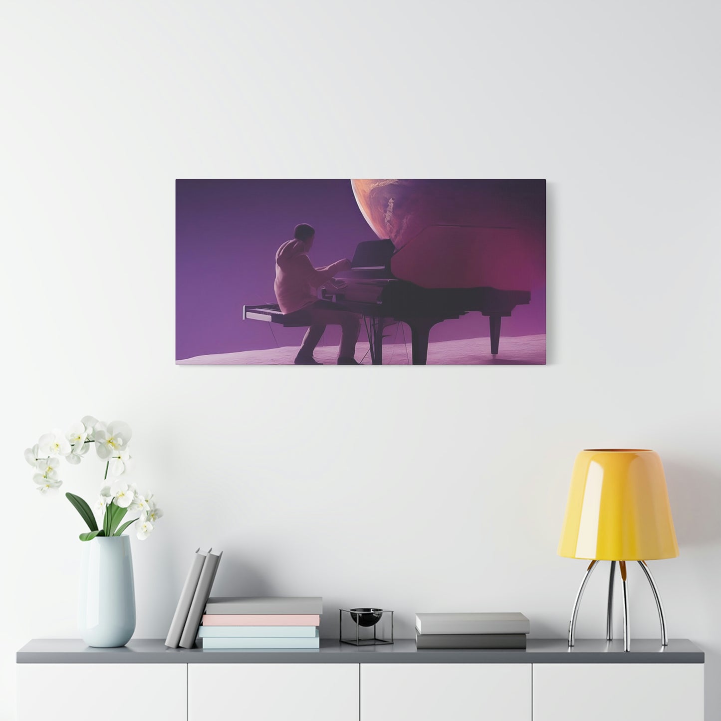 Playing on the Moon Classic Canvas